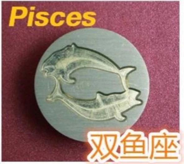 Mektup Damga Mühürü Balık Burcu + 30 Mühür Mumu + Eritme Kaşığı - 12