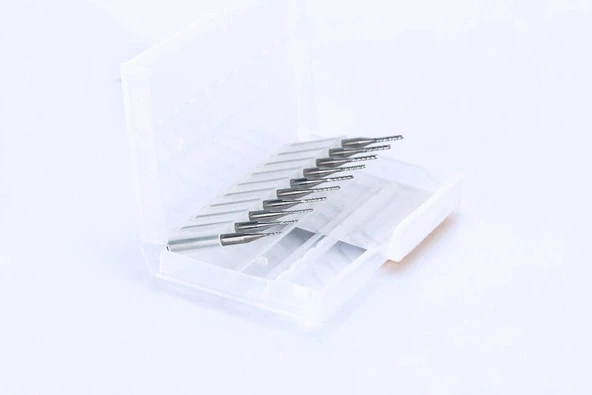Tungsten Karbür PCB Kesme CNC Freze Ahşap İşleme 1.1mm 10 Adet - 9
