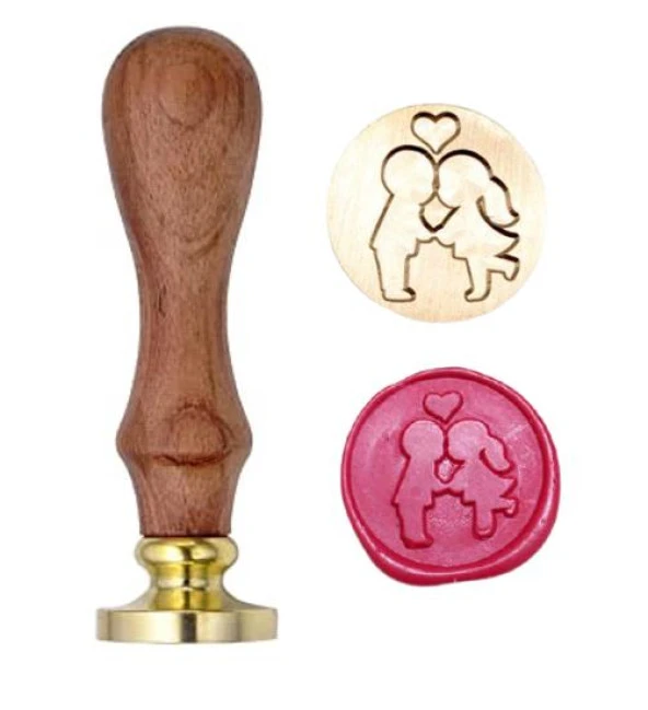 Mektup Damga Mühürü Öpücük Kiss + 30 Mühür Mumu + Eritme Kaşığı - Resim 9