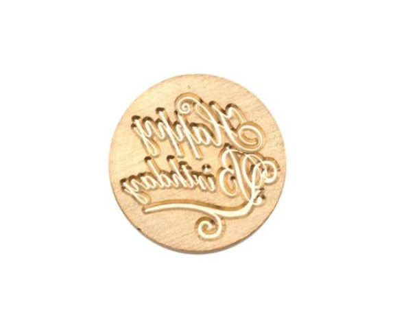 Mektup Damga Mühürü Happy Birthday + 30 Mühür Mumu + Eritme Kaşığı - Resim 11