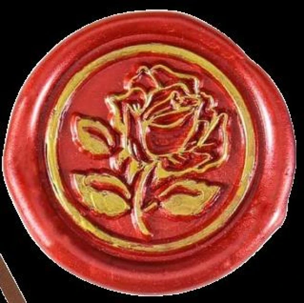 Mektup Damga Mühürü Elegant Rose + 30 Mühür Mumu + Eritme Kaşığı - Resim 12