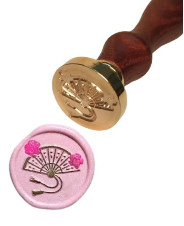 Mektup Damga Mühürü Yelpaze + 30 Mühür Mumu + Eritme Kaşığı - Resim 12