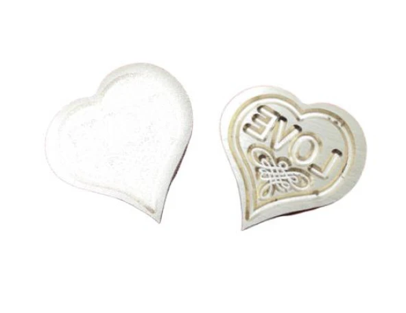 Mektup Damga Mühürü Love Kalp + 30 Mühür Mumu + Eritme Kaşığı - Resim 6