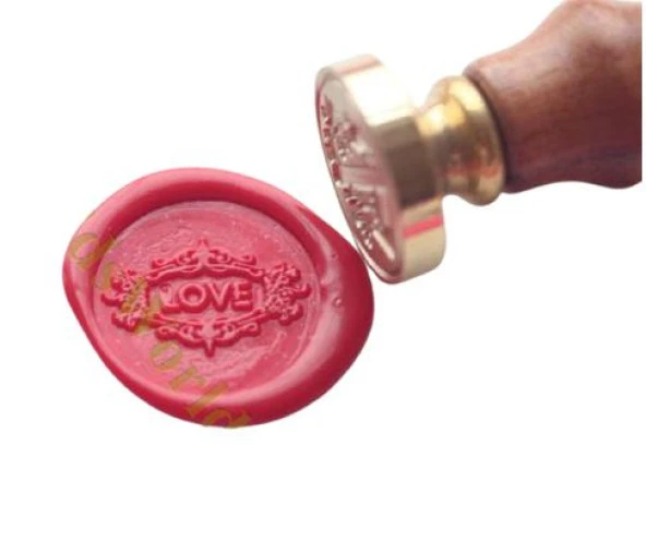 Mektup Damga Mühürü Love Aşk + 30 Mühür Mumu + Eritme Kaşığı - Resim 7