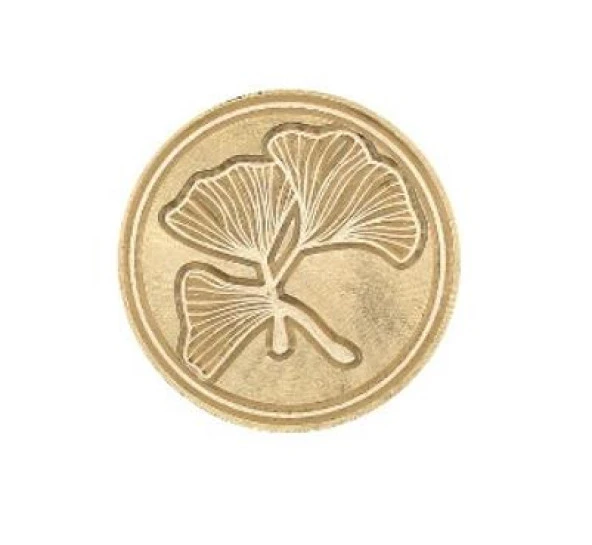 Mektup Damga Mühürü Gingko Leaves + 30 Mühür Mumu + Eritme Kaşığı - 12