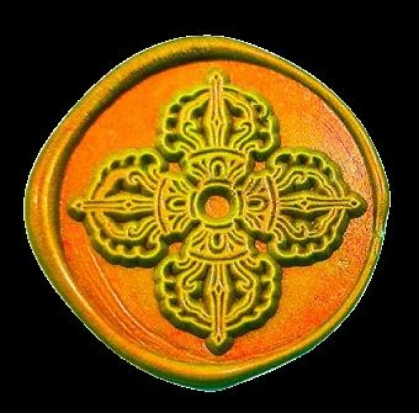 Mektup Damga Mühürü Şeftali Çiçeği + 30 Mühür Mumu + Kaşık - Resim 12