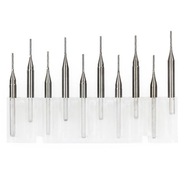 Tungsten Karbür PCB Kesme CNC Freze Ahşap İşleme 1.1mm 10 Adet - 6