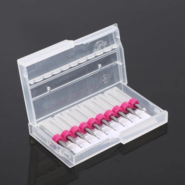 Tungsten Karbür PCB Kesme CNC Freze Ahşap İşleme 0.8mm 10 Adet - 6