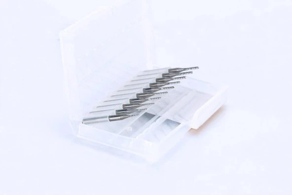 Tungsten Karbür PCB Kesme CNC Freze Ahşap İşleme 1.5mm 10 Adet - 9
