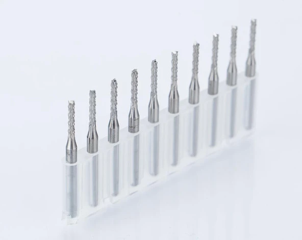Tungsten Karbür PCB Kesme CNC Freze Ahşap İşleme 3.0mm 10 Adet - Resim 2