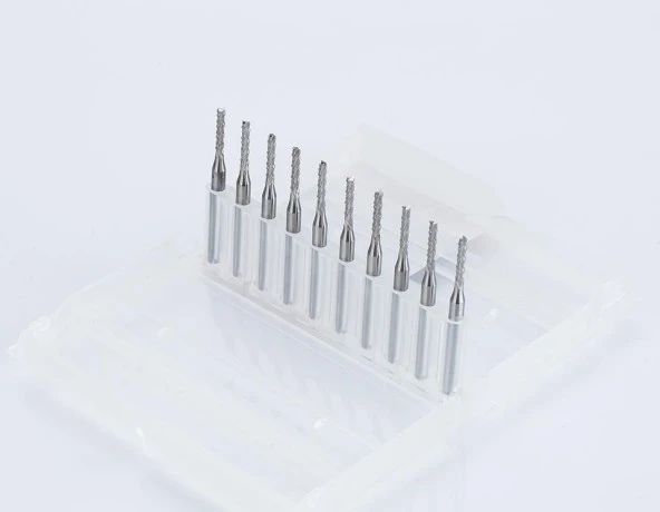 Tungsten Karbür PCB Kesme CNC Freze Ahşap İşleme 2.5mm 10 Adet - 6
