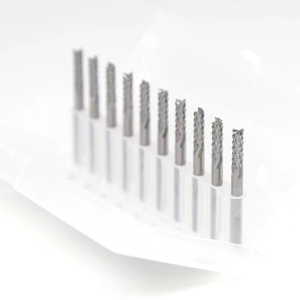 Tungsten Karbür PCB Kesme CNC Freze Ahşap İşleme 3.0mm 10 Adet - Resim 9