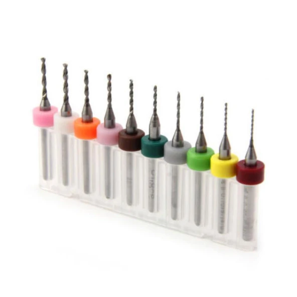 Mikro Karbür PCB Matkap Ucu Metal CNC Sondaj 10lu Set 0.5-1.4mm - 8