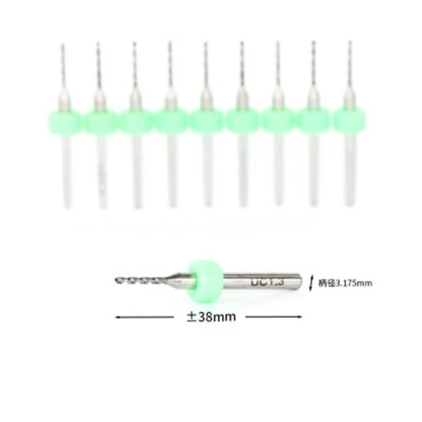 Mikro Karbür PCB Matkap Ucu Metal CNC Sondaj 10lu Set 2.05mm - Resim 2