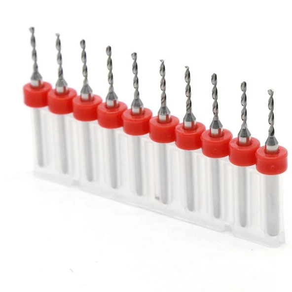 Mikro Karbür PCB Matkap Ucu Metal CNC Sondaj 10lu Set 2.15mm - 2