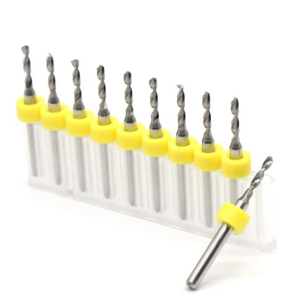 Mikro Karbür PCB Matkap Ucu Metal CNC Sondaj 10lu Set 2.25mm - 2