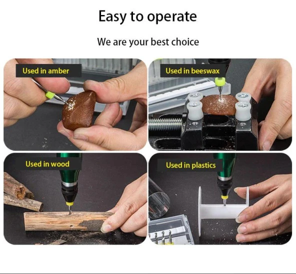 Mikro Karbür PCB Matkap Ucu Metal CNC Sondaj 10lu Set 2.45mm - Resim 6