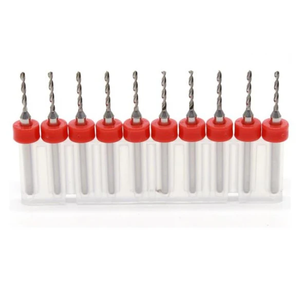 Mikro Karbür PCB Matkap Ucu Metal CNC Sondaj 10lu Set 2.65mm - Resim 2