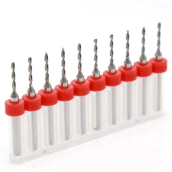 Mikro Karbür PCB Matkap Ucu Metal CNC Sondaj 10lu Set 2.65mm - Resim 4