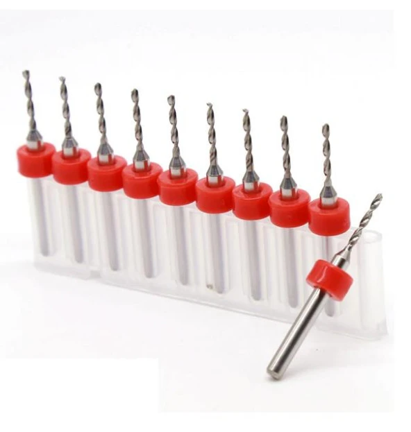 Mikro Karbür PCB Matkap Ucu Metal CNC Sondaj 10lu Set 2.65mm - Resim 5