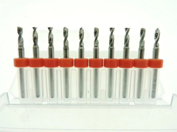 Mikro Karbür PCB Matkap Ucu Metal CNC Sondaj 10lu Set 3.15mm - 3