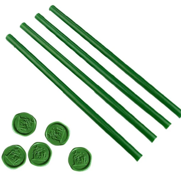Mühür Mumu Çubuk Sıcak Tutkal 11mm x 30cm 4 lü Yeşil Renk ürün görseli