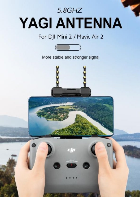 Dji Mini2 Kumanda İçin 5.8Ghz Mesafe Uzatıcı Yagi Anten - Resim 5