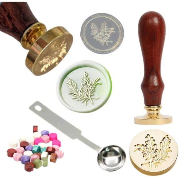 Mektup Damga Mühürü Botanik + 30 Mühür Mumu + Eritme Kaşığı ürün görseli