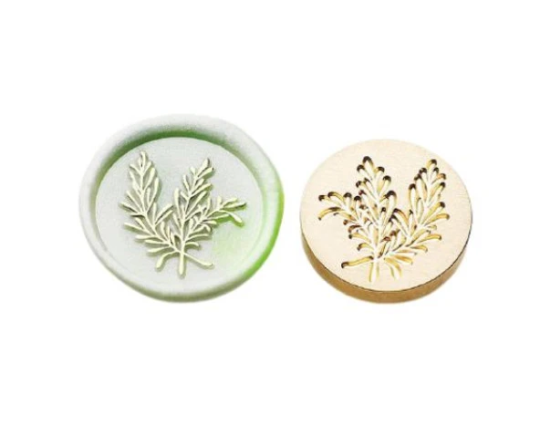 Mektup Damga Mühürü Botanik + 30 Mühür Mumu + Eritme Kaşığı - Resim 6