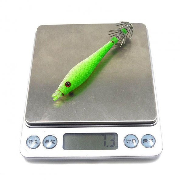 PROFISHER Kalamar Sahtesi 9cm 7gr Simli Fosforlu Yumuşak Silikon - 4