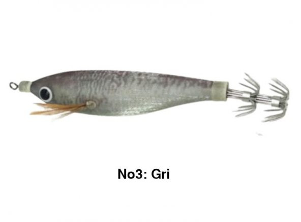 PROFISHER Kalamar Sahtesi 10cm 9,6gr Elbiseli Fosforlu Sert Yem - 4