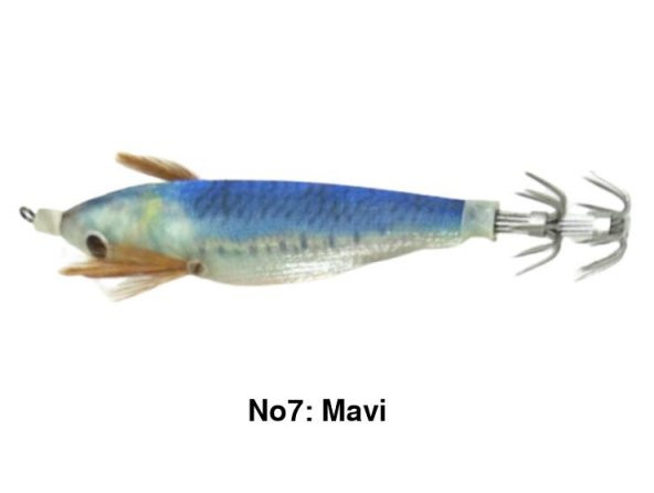 PROFISHER Kalamar Sahtesi 10cm 9,6gr Elbiseli Fosforlu Sert Yem - 6