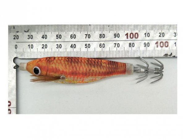 PROFISHER Kalamar Sahtesi 10cm 9,6gr Elbiseli Fosforlu Sert Yem - 8