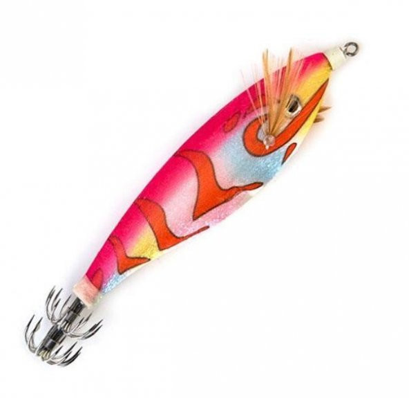 PROFISHER Kalamar Sahtesi 9cm 16gr Elbiseli Fosforlu Sert Yem - 6