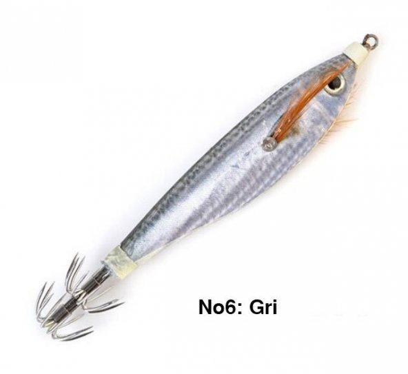 PROFISHER Kalamar Sahtesi 10cm 10gr Fosforlu Elbiseli Sert Yem - Resim 9