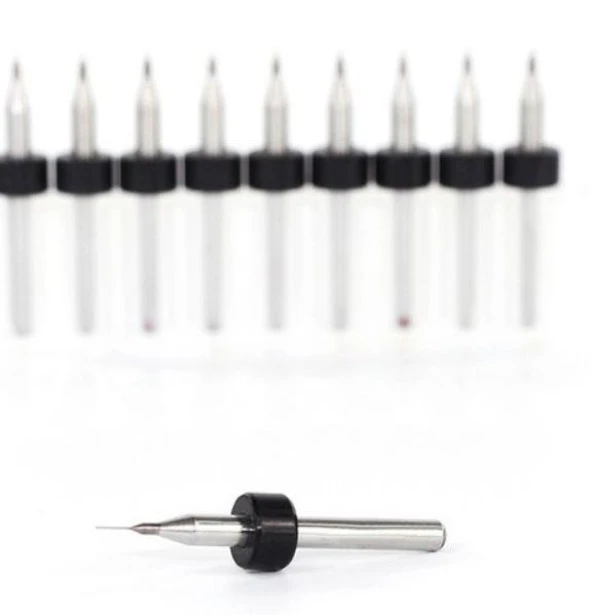PCB Mikro Karbür CNC Matkap Ucu 10lu Set 0,275mm Tungsten 18 Shank - 2