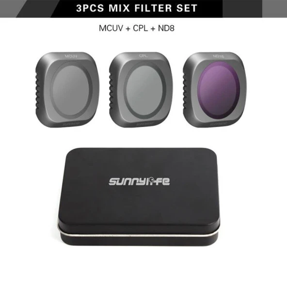 DJI Mavic 2 Pro Kamera Lens Filtresi 3 lü Set MUCV CPL ND8 - 6