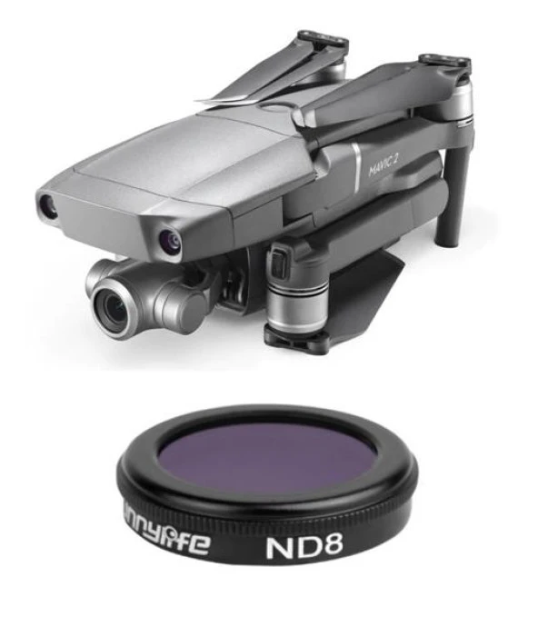 DJI Mavic 2 Zoom Kamera Lens Filtresi Nötr Yoğunluk ND8