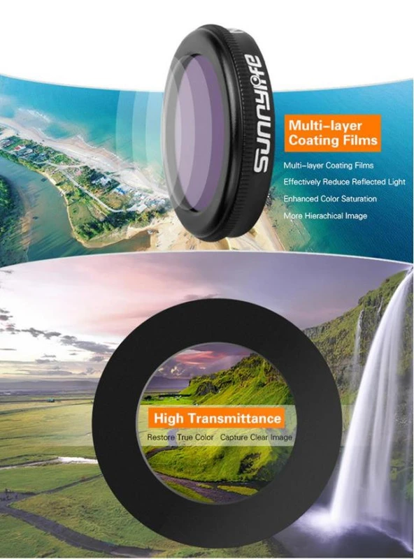 DJI Mavic 2 Zoom Lens Filtre 4 lü Set ND8PL ND16PL ND32PL ND64PL - 3