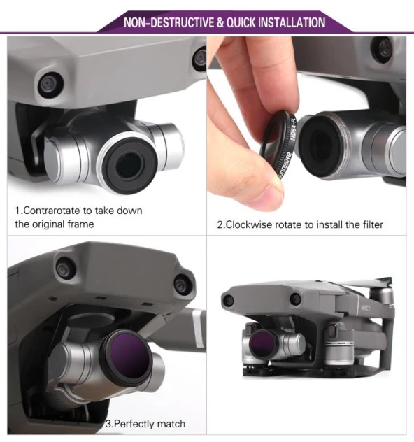 DJI Mavic 2 Zoom Kamera Lens Filtresi Nötr Yoğunluk ND32 - 7
