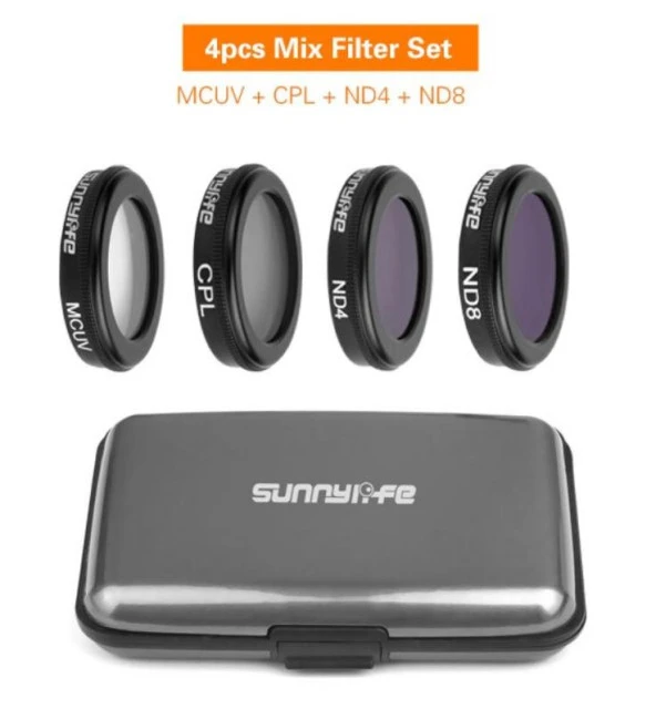 DJI Mavic 2 Zoom Kamera Lens Filtre 4 lü Set MCUV CPL ND4 ND8 - 6