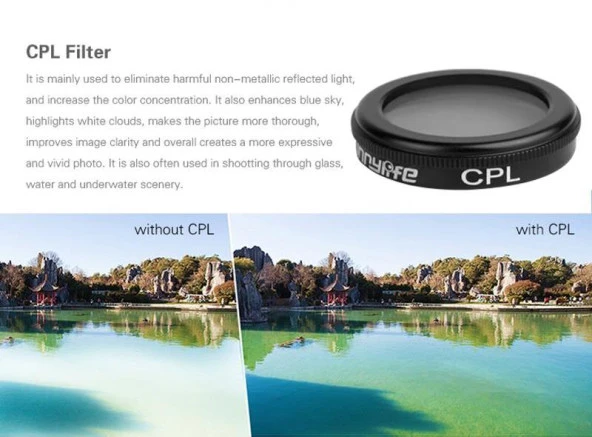 DJI Mavic 2 Zoom Kamera Lens Filtre 4 lü Set MCUV CPL ND4 ND8 - 8