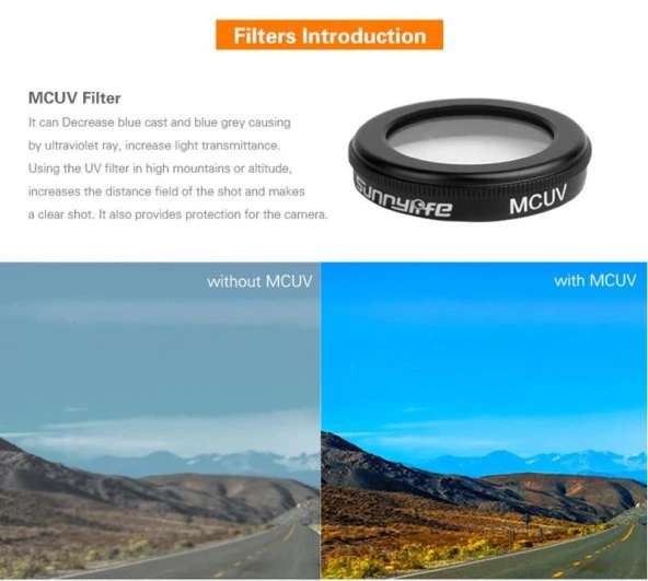 DJI Mavic 2 Zoom Kamera Lens Filtre 4 lü Set MCUV CPL ND4 ND8 - 9