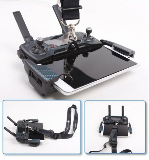 DJI Mavic Air Kumanda Boyun Askısı + Kumanda Taşıma Tokası - Resim 11