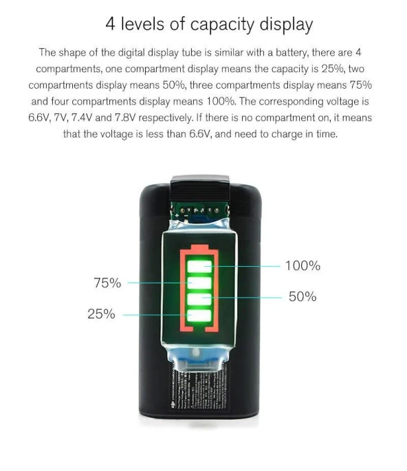 DJI Mavic Mini Pil Kapasite Göstergesi CihazıLed Güç Ekranı - Resim 3