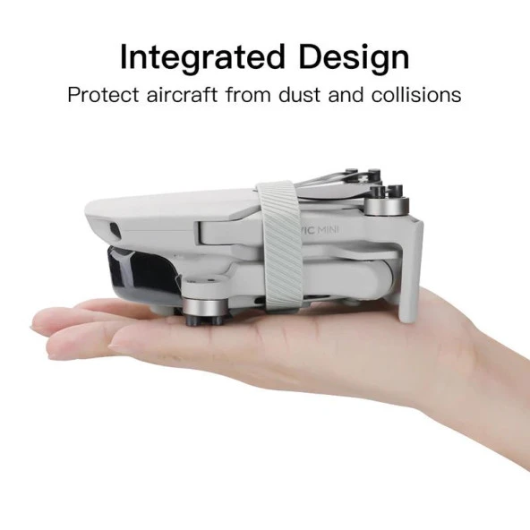 DJI Mavic Mini Silikon Pervane Tutucu Kelepçe & Lens Koruma Kapak - Resim 7