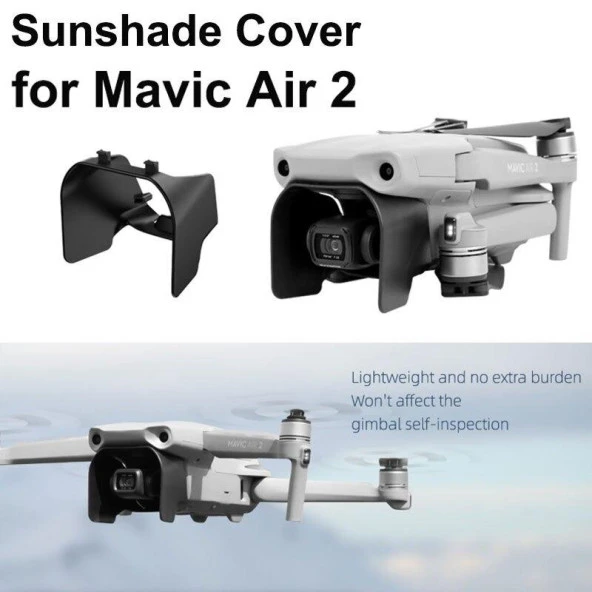 DJI Mavic Air 2 Parlama Önleyici Lens Gölgelik Gimbal Koruyucu - Resim 4