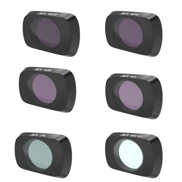 DJI Mavic Air 2 Lens Filtre MCUV CPL ND4 ND8 ND16 ND32 6 lı Set - Resim 2