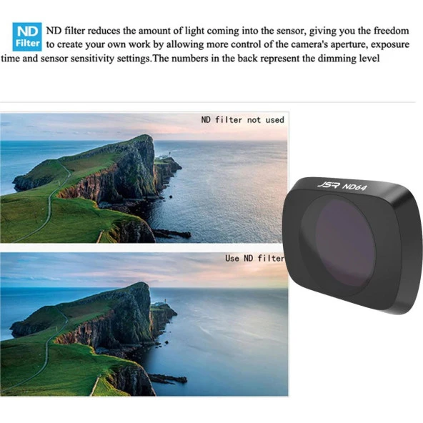 DJI Mavic Air 2 Lens Filtre MCUV CPL ND4 ND8 ND16 ND32 6 lı Set - Resim 10