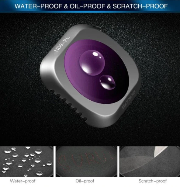 DJI Mavic 2 Pro Kamera Lens Filtre Multi Coated Ultraviyole MCUV - Resim 4